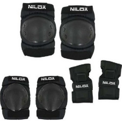 Προστατευτικό Παιδικό Σετ Nilox Doc Protection για Rollers Black