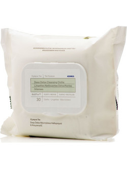Korres Olympus Tea Deep Detox Μαντηλάκια Ντεμακιγιάζ 30τμχ