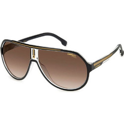 Carrera CA1057/S 2M2/HA Ανδρικά Γυαλιά Ηλίου Oversized Κοκάλινα Μαύρα με Καφέ Degradee Φακό