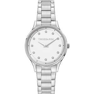 Trussardi T-Star Γυναικείο Ρολόι με Ασημί Μεταλλικό Μπρασελέ R2453152512