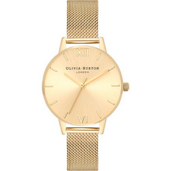 Olivia Burton Sunray Dial Γυναικείο Ρολόι με Χρυσό Μεταλλικό Μπρασελέ OB16MD85