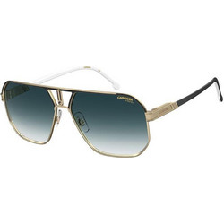 Carrera CA1062S 2M2/08 Ανδρικά Γυαλιά Ηλίου Aviator Μεταλλικά Χρυσό Μαύρο με Μπλε Degradee Φακό