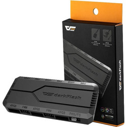 Darkflash Μονάδα ελέγχου ανεμιστήρα RC2 RGB PWM (Μαύρο) RC2