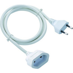 ΠΡΟΕΚΤΑΣΗ ΔΙΠΟΛΙΚΗ 10Α H05VV-F 2x1mm2 IP20 5m - BEC202X15