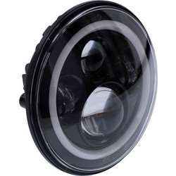 Φανάρι Led Μοτοσυκλέτας για Harley Davidson Softail , Ultra , Road King μαύρο | Bright 7" LED headlamp Black