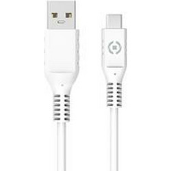 Καλώδιο USB-C σε USB Celly 1 m Λευκό