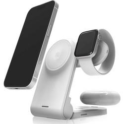 STM ChargeTree MAG - 3-in-1 Mobile Wireless Charger with MagSafe (White)