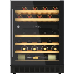 Συντηρητής Κρασιού Hoover H-WINE 700 HWCB 60/N με 2 ζώνες θερμοκρασίας, ενεργειακή κλάση G και χωρητικότητα 46 φιάλες 34901285