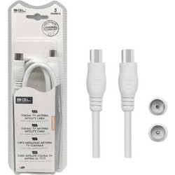 Καλώδιο Κεραίας Coax Male to Coax Female 5m White 196710