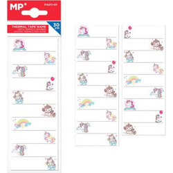 MP θερμοκολλητικές ετικέτες ρούχων unicorn PA011-01, 19τμχ