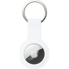 Θήκη Μπρελόκ Σιλικόνης για Apple AirTag White