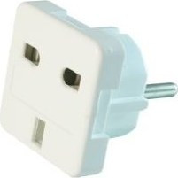 Gembird A-AC-UKEU-001 power plug adapter Type G (UK) Type F White
