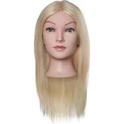 ΚΟΥΚΛΑ ΜΕ ΞΑΝΘΑ ΑΝΟΙΧΤΑ ΜΑΛΛΙΑ HUMAN HAIR GOLD BLOND- 40CM