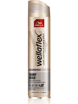 Wella Wellaflex Shiny Ultra Strong Λακ Μαλλιών για Λάμψη Πολύ Δυνατό Κράτημα 250ml