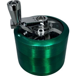ΤΡΙΦΤΗΣ-GRINDER ΜΕΤΑΛΛΙΚΟΣ ΜΕ ΜΥΛΟ 40 Χ 50mm 3 ΘΕΣΕΩΝ ΠΡΑΣΙΝΟΣ