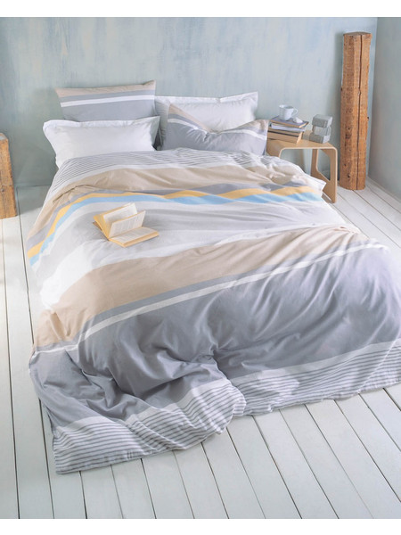 Jesse γκρι σετ παπλωματοθήκη flannel 225x240 εκ