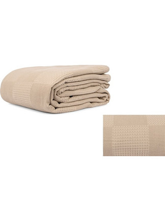 Mc Decor Lino Κουβέρτα Κούνιας Πικέ 100x150 Μπεζ