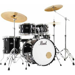 Pearl RS525SBC Roadshow plus Jet Black with 5 Pcs Stands & 3 Sabian Cymbals Σετ Drums με Βάσεις και Πιατίνια