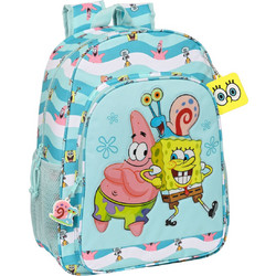 Safta Spongebob Stay Positive Σχολική Τσάντα Πλάτης Νηπιαγωγείου Μπλε 612291180