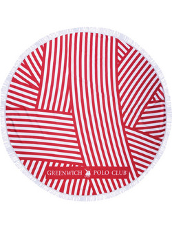 Greenwich Polo Club 3689 Στρογγυλή Πετσέτα Θαλάσσης Microfiber Κόκκινη