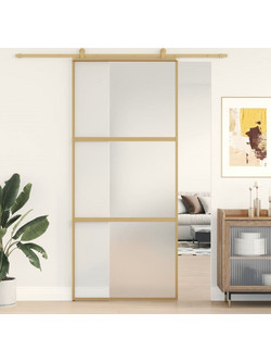 vidaXL Πόρτα Εσωτερική Συρόμενη Γυάλινη 90x205cm 155152