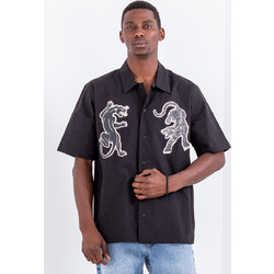 Tee Library Ανδρικό Πουκάμισο Κοντομάνικο TCSH-28 Black