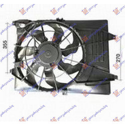 Βεντιλατερ Ψυγειου Κομπλε 1.6 Βενζινη (460mm) (3 pin) Kia Sportage 15-18 - 424306460