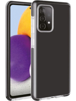 VIVANCO ROCK SOLID COVER CASE SAMSUNG A72 transparent black backcover