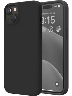 Θήκη Rubber Ενισχυμένης Σιλικόνης για iPhone 15 Μαύρο