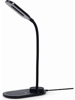 GEMBIRD DESK LAMP WITH WIRELESS CHARGER BLACK