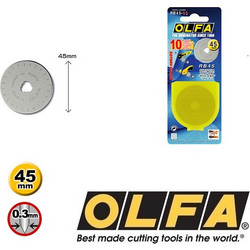OLFA RB45-10 Ανταλλακτικές λεπίδες Φ45 mm 10 τεμ. για RTY-2/G