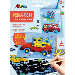 Avenir Ευχετήριες Κάρτες Scratch 4 Greeting Card Cars