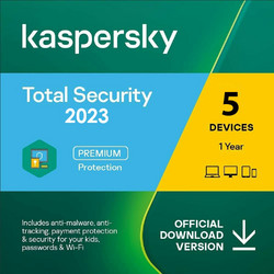 Kaspersky Total Security 2024 για 5 Συσκευές και 1 Έτος Χρήσης (Ηλεκτρονική Άδεια)