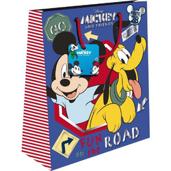 Σακούλα Δώρου Χάρτινη Mickey Mouse με Foil 26x12x32εκ