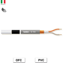 C114 PVC White ΚΑΛΩΔΙΟ ΜΙΚΡΟΦΩΝΟΥ (Κουλ. 100m) TASKER