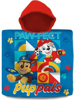 Paw Patrol Παιδικό Πόντσο Θαλάσσης Μπλε 60x60cm 11546-2