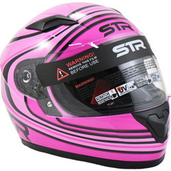 Str J1 Joy Youth Purple / Pink Κράνος Μηχανής Full Face 1100gr