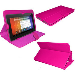 Δερμάτινη Stand Θήκη για Android Tablet 10,1" Φούξια (OEM)