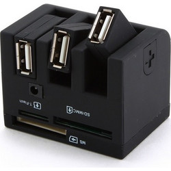 Gembird UHB-FD1 Card Reader USB-A 2.0 για SD / microSD / Compact Flash / xD / Memory Stick