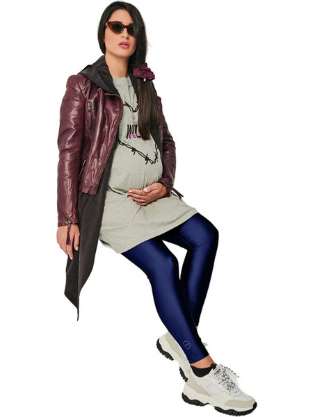 PCP Jacqueline Maternity Shiny Κολάν Εγκυμοσύνης Dark Blue