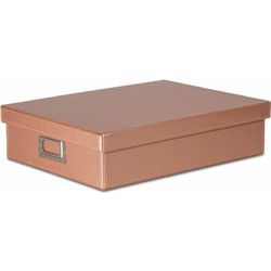 Kουτί Aρχειοθέτησης Blush Osco Δερματίνη 25x35.5cm Pink 4202