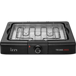 Izzy Texas IZ-8102 Ηλεκτρική Ψησταριά Σχάρας 2400W με Ρυθμιζόμενο Θερμοστάτη