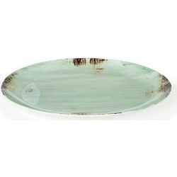 Cryspo Trio Πιατέλα Πορσελάνης Οβάλ 38x29εκ 'COUNTRY GREEN' 3712006