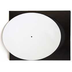 Simply Analog Turntable Slipmat Leather Premium White