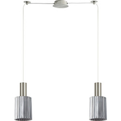 Home Lighting Κρεμαστό Φωτιστικό Οροφής Δίφωτο E27 SE21-NM-4-GL1-NM2 77-8395