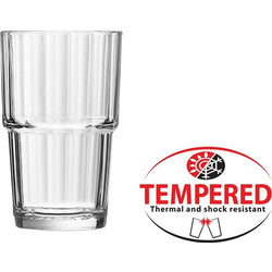 Γυάλινο Ποτήρι Ψηλό 27cl φ7 2x11 3cm Στοιβαζόμενο Τempered NORVEGE ARCOROC - Σετ 6 c475832
