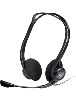 Logitech 960 On Ear Ακουστικά Υπολογιστή με Μικρόφωνο & USB-A