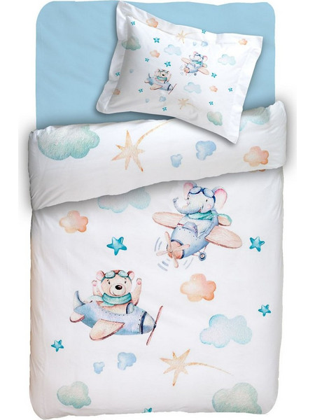 Κουβερλί Βρεφικό Κούνιας Σετ Baby Digital Print Tomas Cotton Anna Riska (115x155) 2Τεμ
