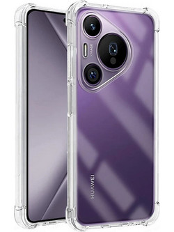 Techsuit Shockproof Clear Back Cover (Huawei Pura 70 Pro) Clear
