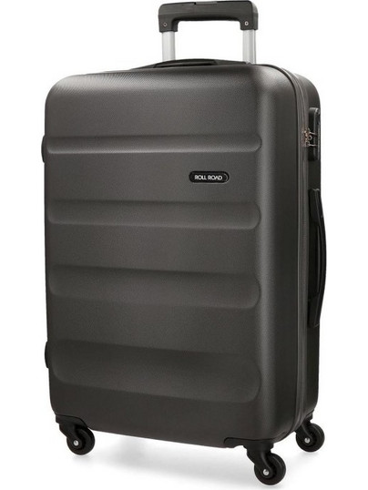 Movom Roll Road Flex Βαλίτσα Μεγάλη 75x52x28cm με 4 Ρόδες Ανθρακί